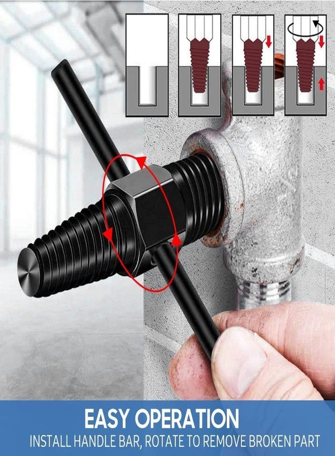 Zaptec 2 in 1 Screw Extractor for Tap Faucet Valve Damaged Broken Wire Water Pipe Bolt Remover - Image 4